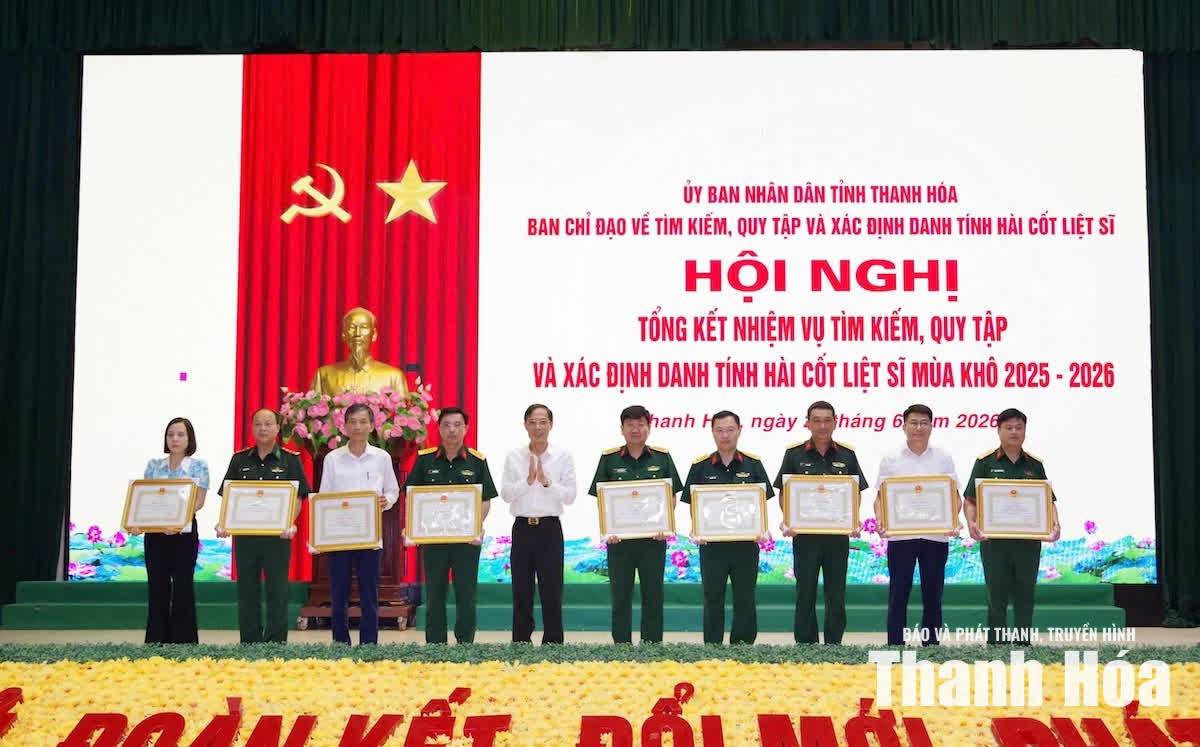 Thanh Hóa tổng kết công tác tìm kiếm, quy tập hài cốt liệt sĩ mùa khô 2025–2026