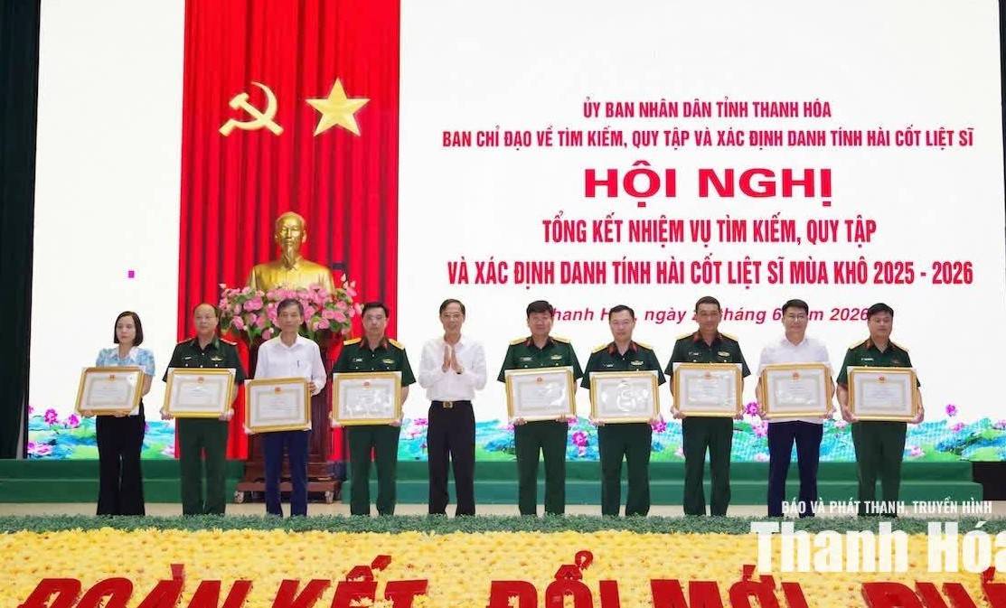 Thanh Hóa tổng kết công tác tìm kiếm, quy tập hài cốt liệt sĩ mùa khô 2025–2026
