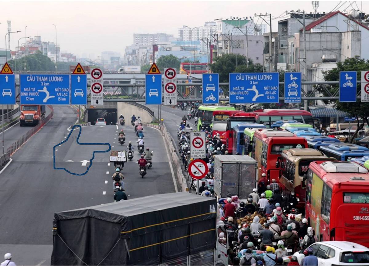 An Sương kết nối Quốc lộ 22 hướng Tây Ninh và cửa khẩu quốc tế Mộc Bài