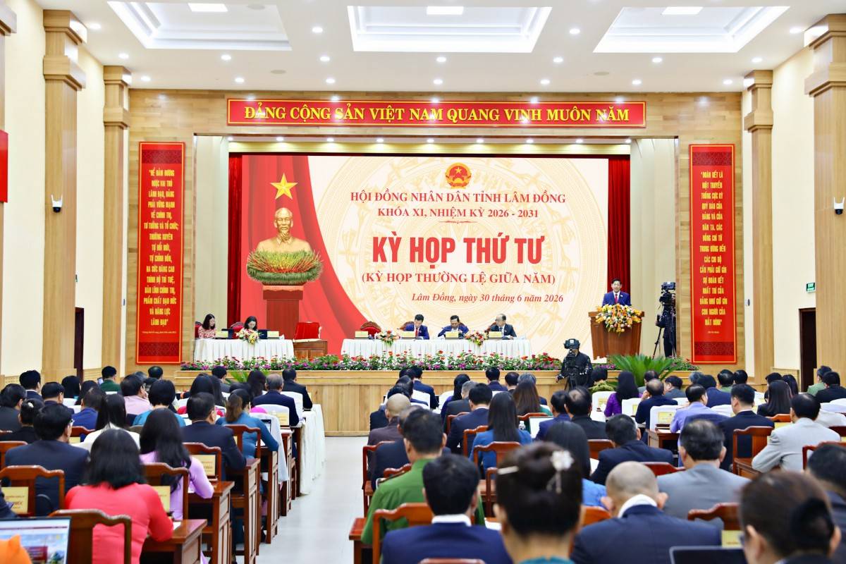 Khai mạc Kỳ họp thứ 4 HĐND tỉnh Lâm Đồng khóa XI: Xem xét 24