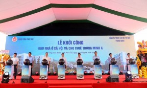 Phú Thọ khởi công dự án nhà ở xã hội hơn 735 tỷ đồng tại Trung Minh