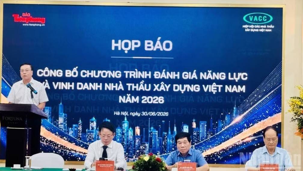 Ra mắt chương trình đánh giá năng lực nhà thầu xây dựng Việt Nam 2026
