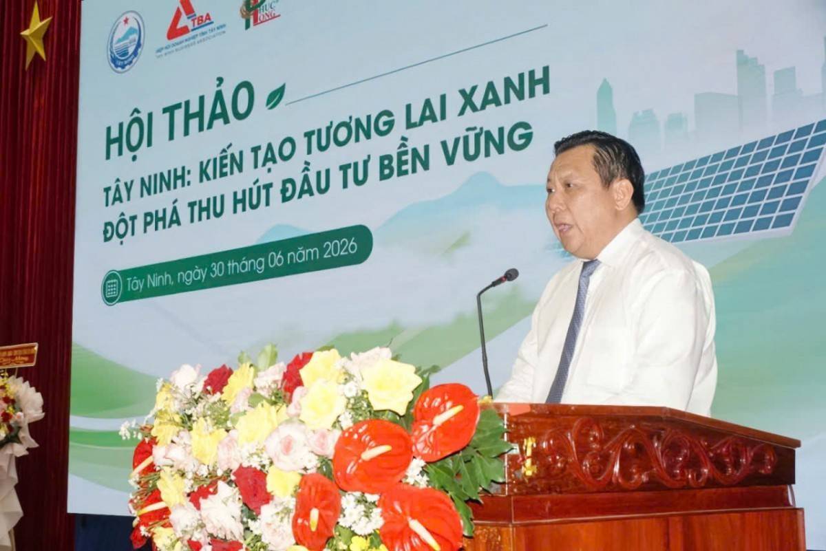 Tây Ninh hướng đến "điểm đến xanh" của dòng vốn đầu tư chất lượng cao
