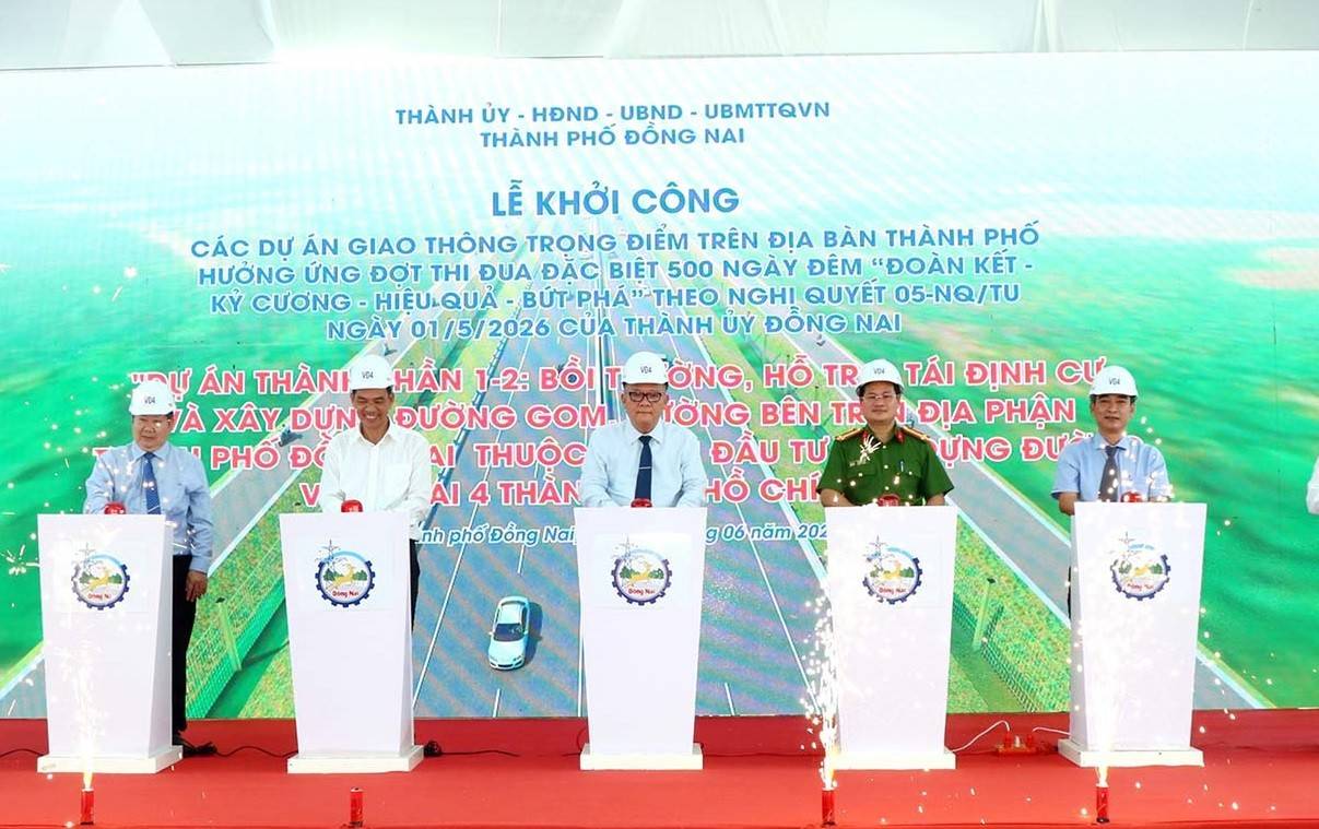 Đồng Nai khởi công 3 dự án giao thông trọng điểm, tăng kết nối với TP. Hồ Chí Minh và sân bay Long Thành