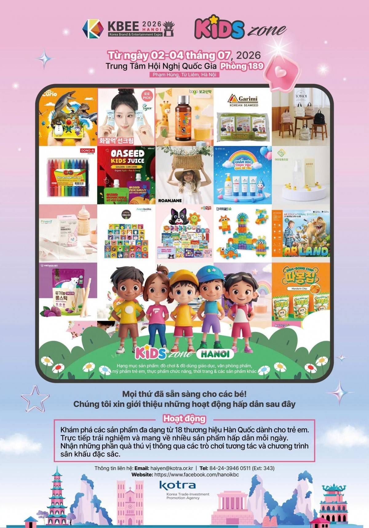 KIDS Zone tại KBEE 2026 mang đến không gian vui chơi, sáng tạo và trải nghiệm giáo dục hấp dẫn dành cho trẻ em và gia đình