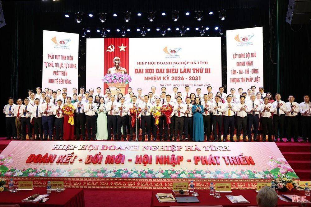 Ông Nguyễn Anh Thắng làm Chủ tịch Hiệp hội Doanh nghiệp Hà Tĩnh nhiệm kỳ 2026-2031