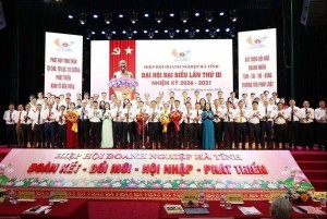 Ông Nguyễn Anh Thắng làm Chủ tịch Hiệp hội Doanh nghiệp Hà Tĩnh nhiệm kỳ 2026-2031