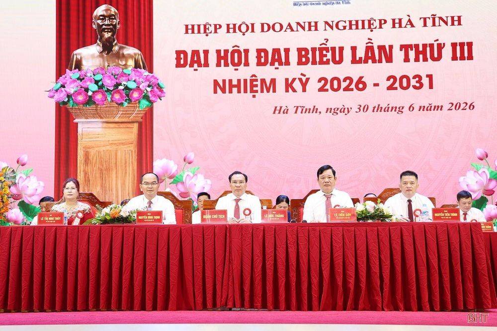 Ông Nguyễn Anh Thắng làm Chủ tịch Hiệp hội Doanh nghiệp Hà Tĩnh nhiệm kỳ 2026-2031