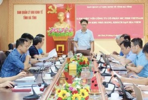 Hà Tĩnh làm việc với chủ đầu tư để đẩy nhanh tiến độ Dự án Khu nhà hàng, khách sạn Sea View