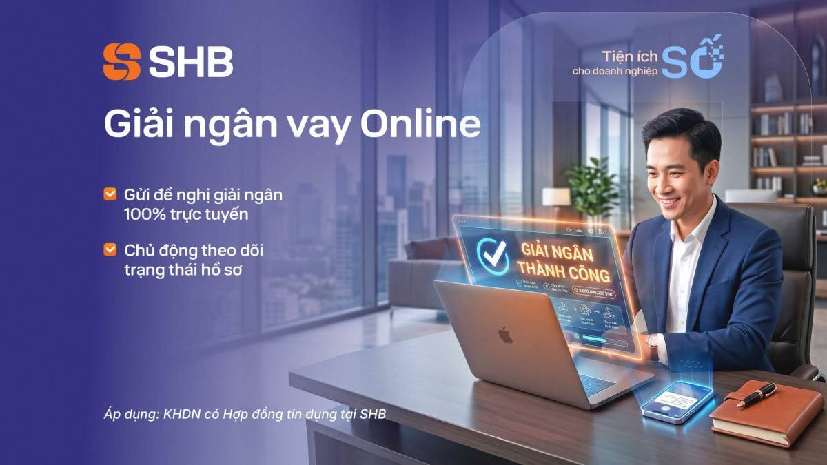 Từ sinh trắc học đến giải ngân online: SHB gia tăng tiện ích số dành cho doanh nghiệp