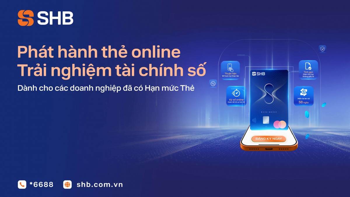 Từ sinh trắc học đến giải ngân online: SHB gia tăng tiện ích số dành cho doanh nghiệp