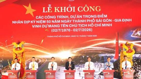 TP. Hồ Chí Minh khởi công 8 công trình, dự án trọng điểm gần 9,6 tỷ USD chào mừng 50 năm thành phố mang tên Bác