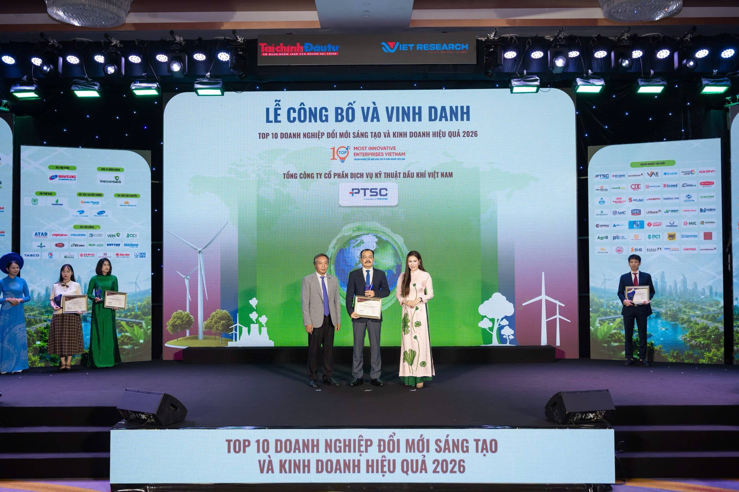 Top 10 Doanh nghiệp Đổi mới sáng tạo và Kinh doanh hiệu quả Việt Nam 2026 