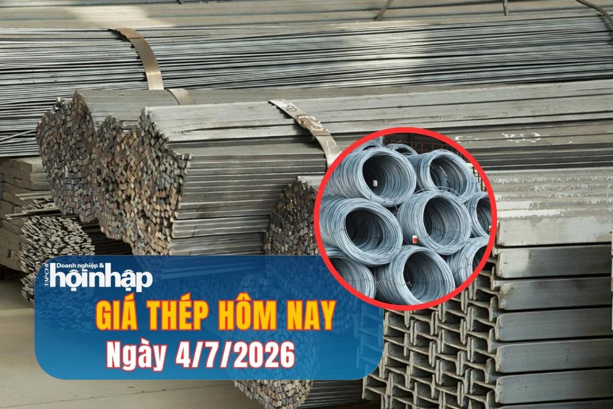 Giá thép hôm nay 3/7/2026: Tăng trở lại sau động thái mới từ Trung Quốc