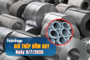 Giá thép hôm nay 9/7/2026: Thị trường thế giới đi lên, Formosa giảm giá thép HRC nội địa