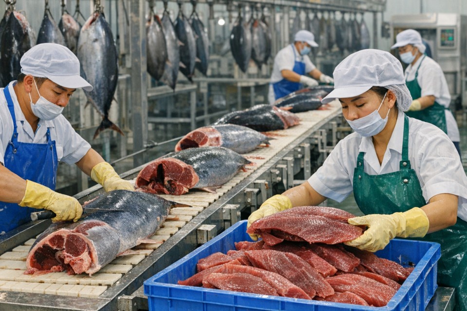 Nguyên liệu cá ngừ tăng giá tại nhiều khu vực do nguồn cung khan hiếm