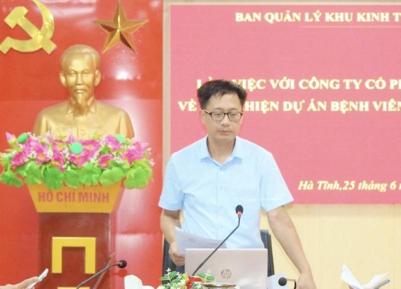 ông Võ Tá Nghĩa - Phó Trưởng Ban Quản lý Khu kinh tế tỉnh Hà Tĩnh
