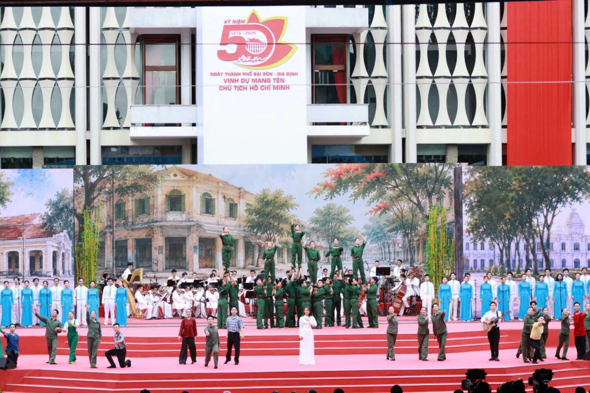Lễ kỷ niệm 50 năm TP. Hồ Chí Minh vinh dự mang tên Bác: Khơi dậy khát vọng xây dựng đô thị toàn cầu trong kỷ nguyên mới