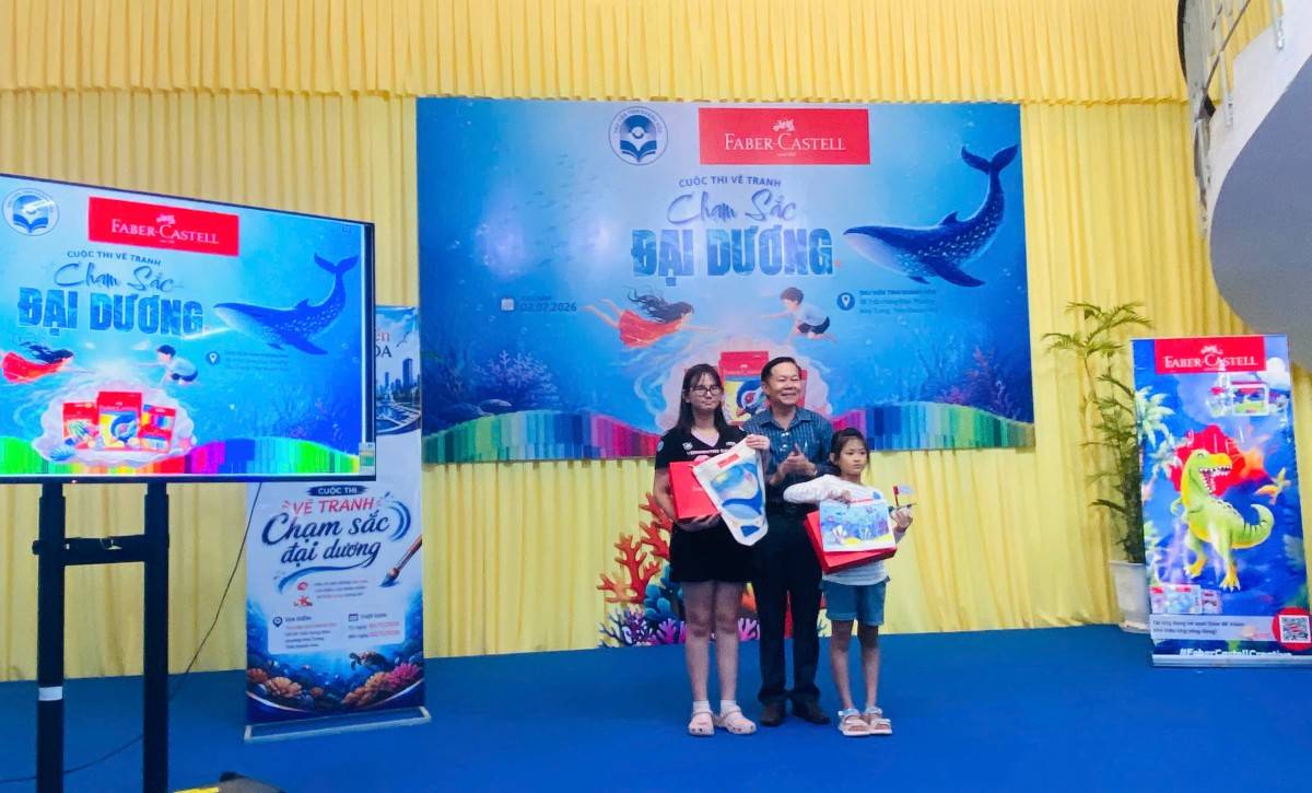Con Ong Xanh và Thư viện Khánh Hòa tổ chức cuộc thi vẽ tranh dành cho thiếu nhi với chủ đề “Chạm sắc đại dương”