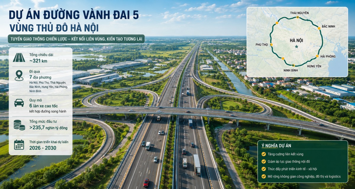 Phú Thọ vào cuộc cùng siêu dự án Vành đai 5 hơn 235.700 tỷ đồng