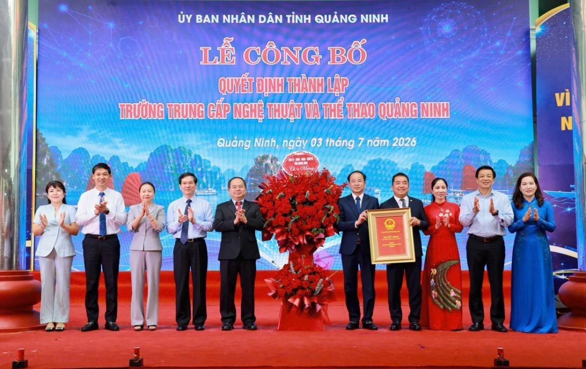 Quảng Ninh thành lập Trường Trung cấp Nghệ thuật và Thể thao: Kiến tạo "cái nôi" đào tạo tài năng văn hóa, thể thao thời kỳ mới