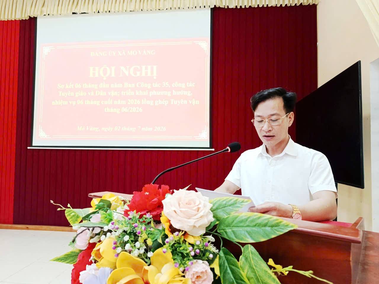 Hà Đình Thư - Phó Bí thư Thường trực Đảng ủy xã