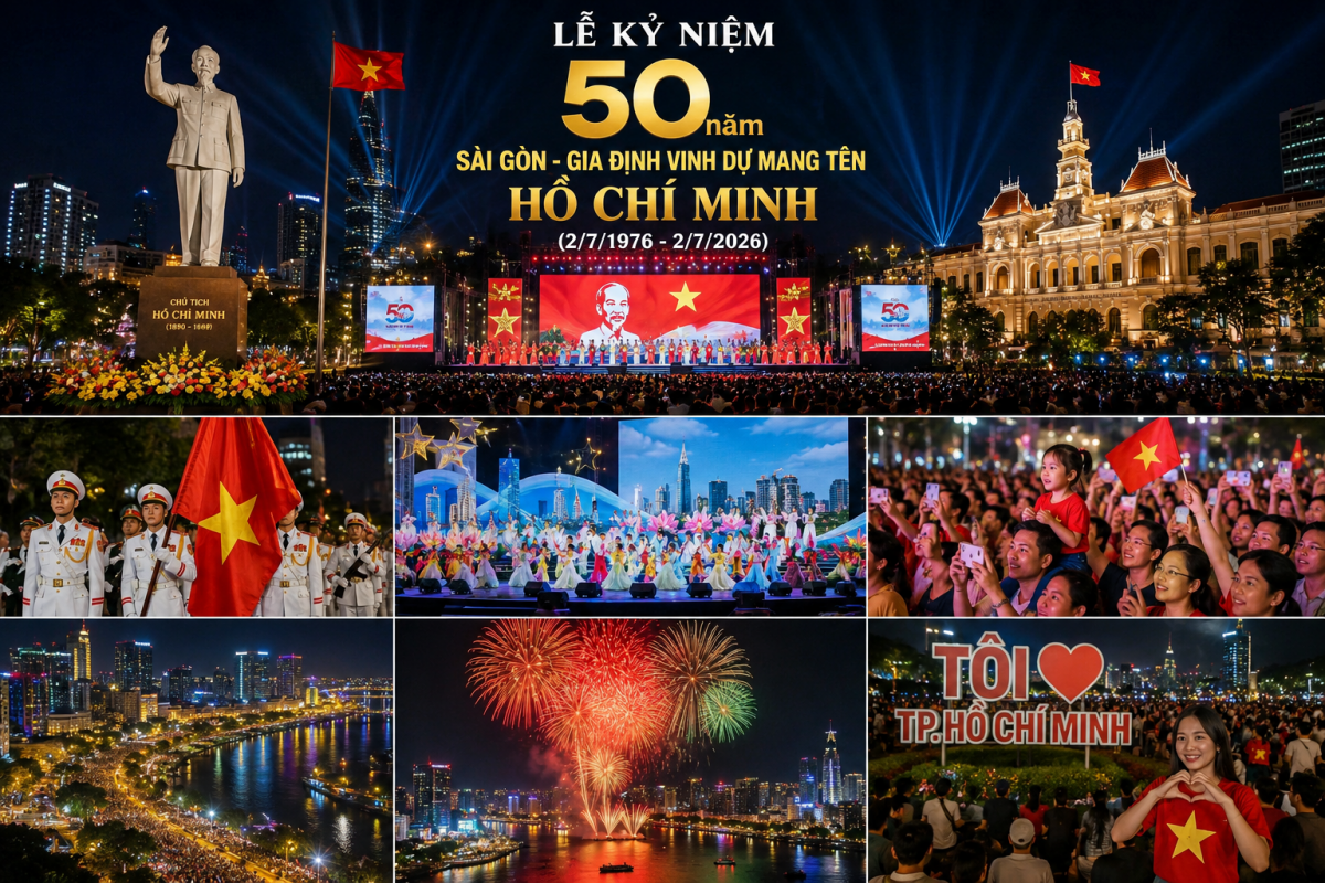 Những khoảnh khắc đặc biệt trong đêm kỷ niệm 50 năm Sài Gòn - Gia Định vinh dự mang tên Chủ tịch Hồ Chí Minh