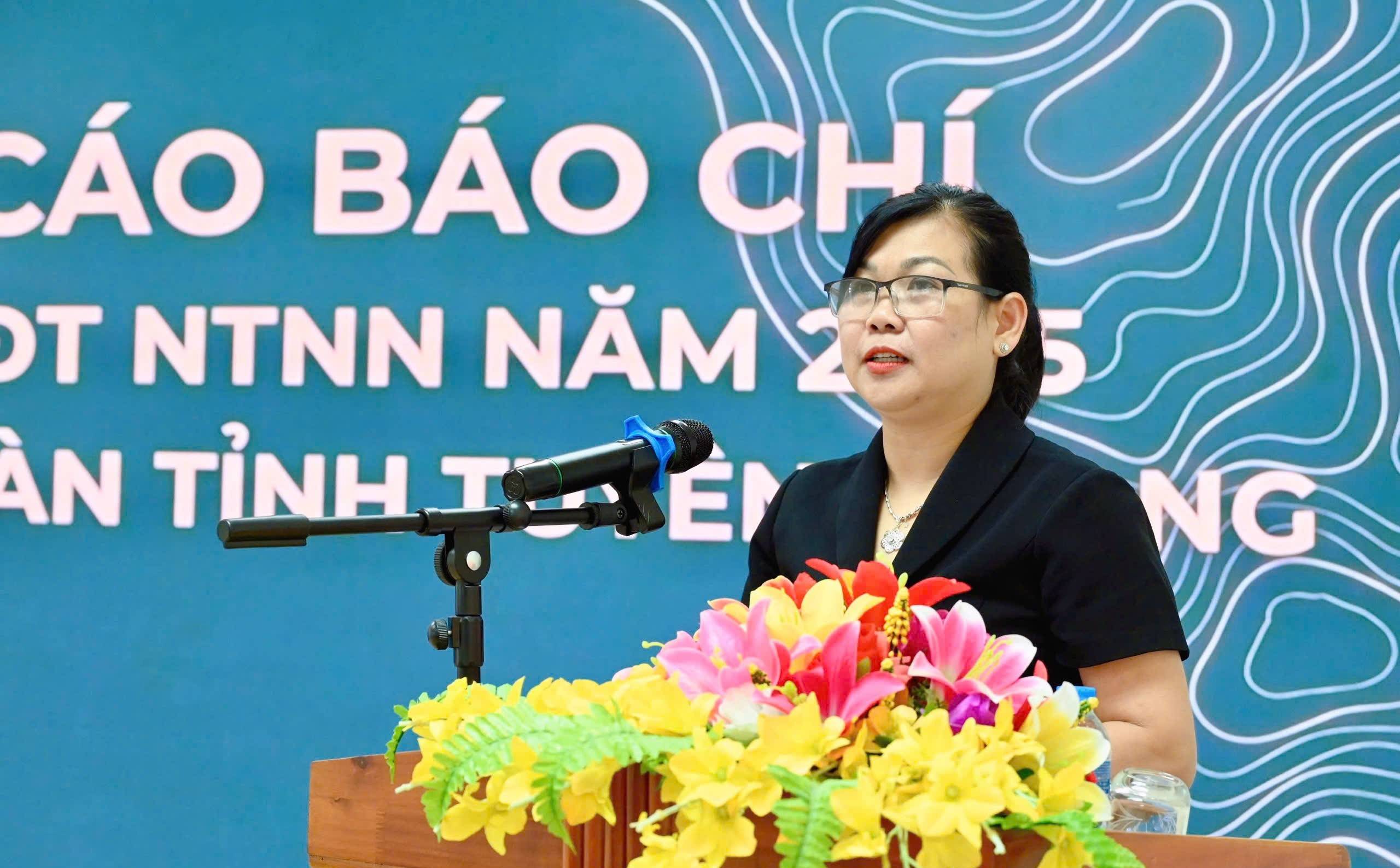 Lãnh đạo Thống kê tỉnh báo cáo kết quả Tổng điều tra nông thôn, nông nghiệp năm 2025 trên địa bàn tỉnh.