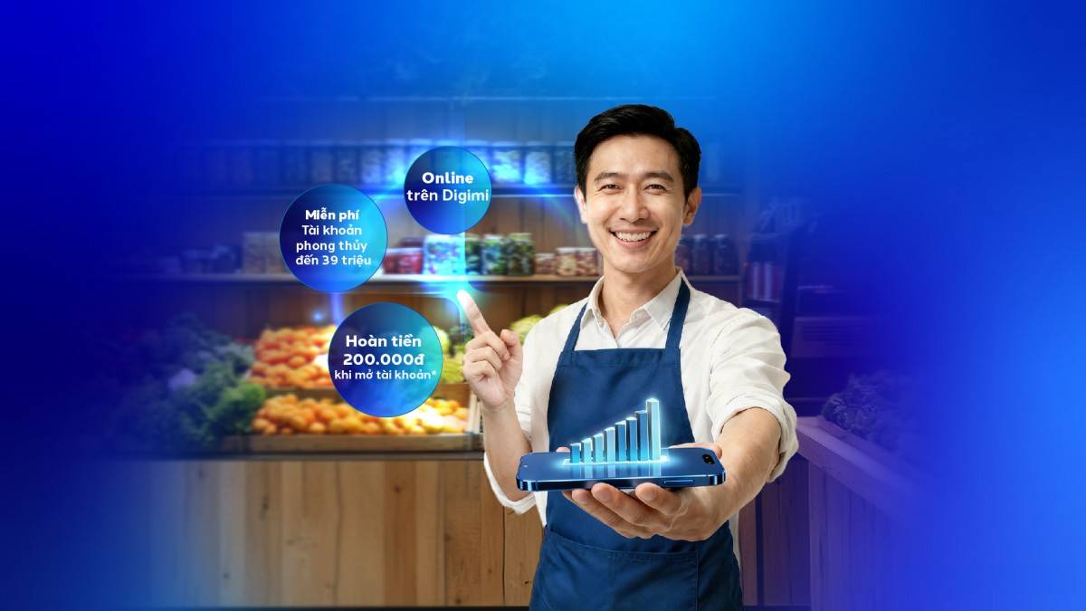 BVBank hoàn tiền 200.000 đồng cho hộ kinh doanh