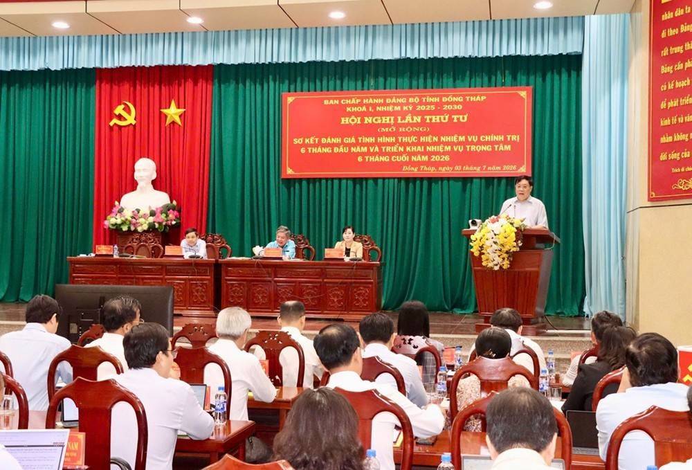 Đồng Tháp tăng trưởng GRDP 7,14% trong 6 tháng đầu năm, quyết liệt bứt phá cho mục tiêu cả năm 2026