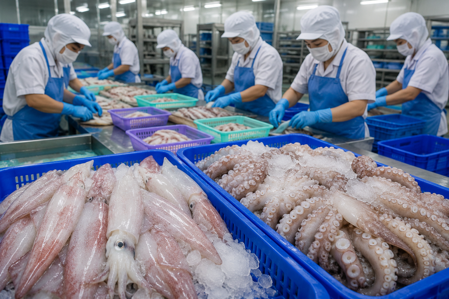 Mỹ điều chỉnh quy định với mực, bạch tuộc, doanh nghiệp thủy sản giảm gánh nặng chi phí