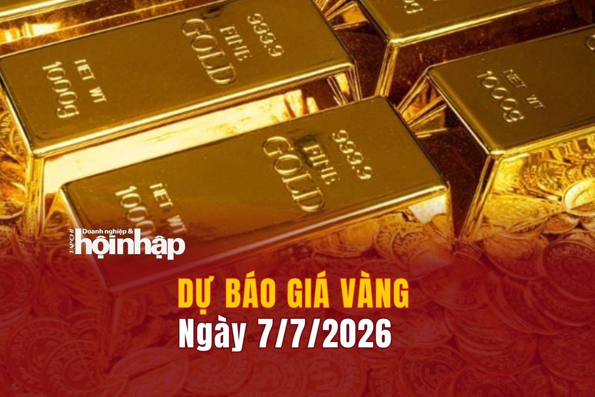 Dự báo giá vàng 7/7: Giá vàng nhẫn, vàng miếng giảm mạnh