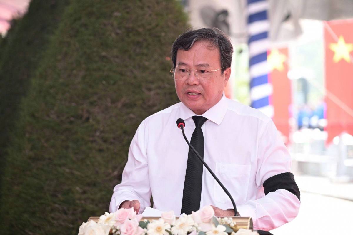 Chủ tịch UBND tỉnh Lê Văn Hẳn phát biểu tại buổi lễ