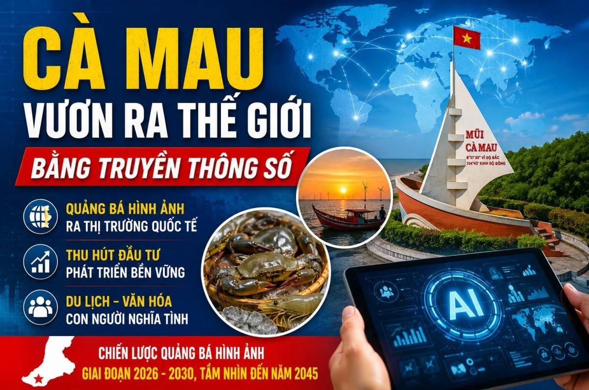 Cà Mau quảng bá hình ảnh ra nước ngoài bằng truyền thông số và AI