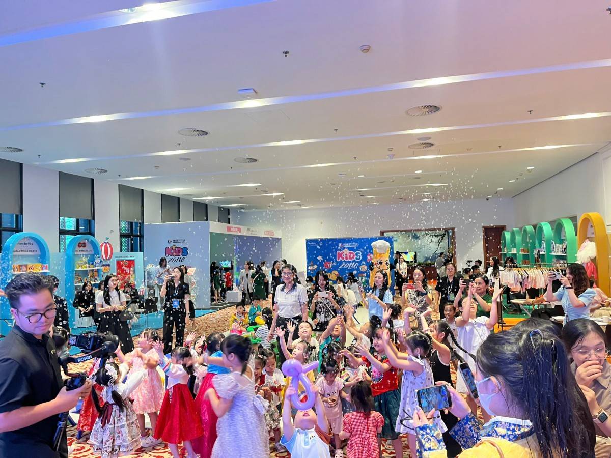 các hoạt động tại KIDS Zone (Nguồn ảnh: KOTRA Hanoi)