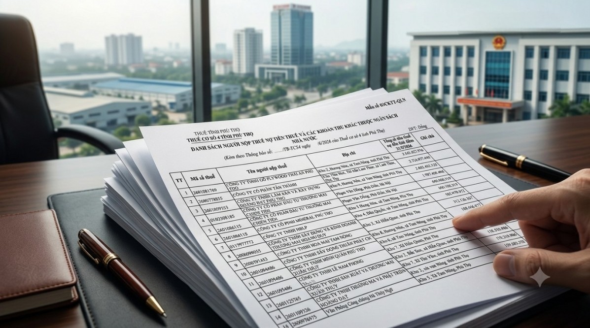 Phú Thọ: Lộ diện những doanh nghiệp "ôm" nợ thuế hàng tỷ đồng