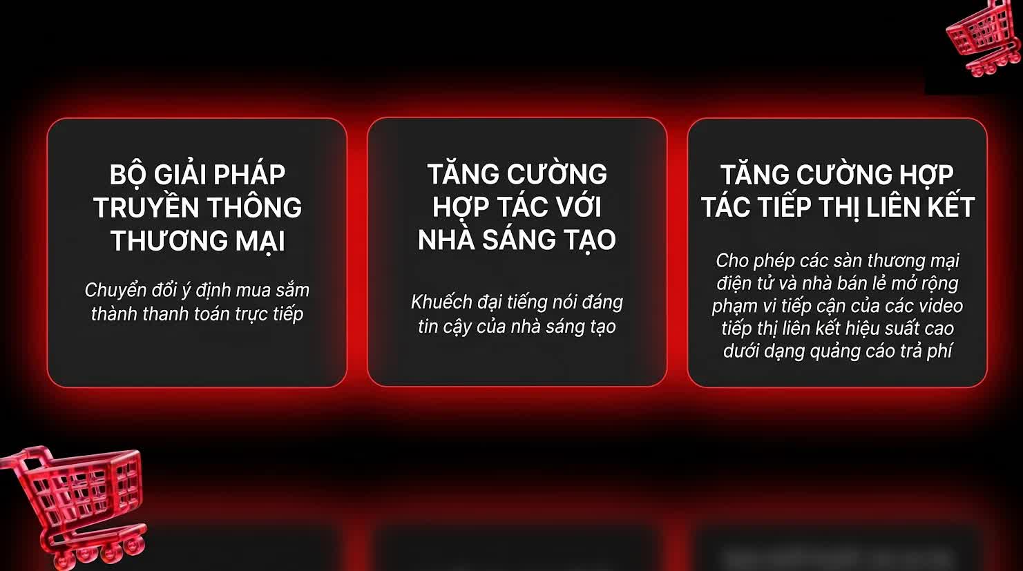 Các công cụ quảng cáo tối ưu, giúp rút ngắn lộ trình từ khâu khám phá sản phẩm đến bước thanh toán cuối cùng