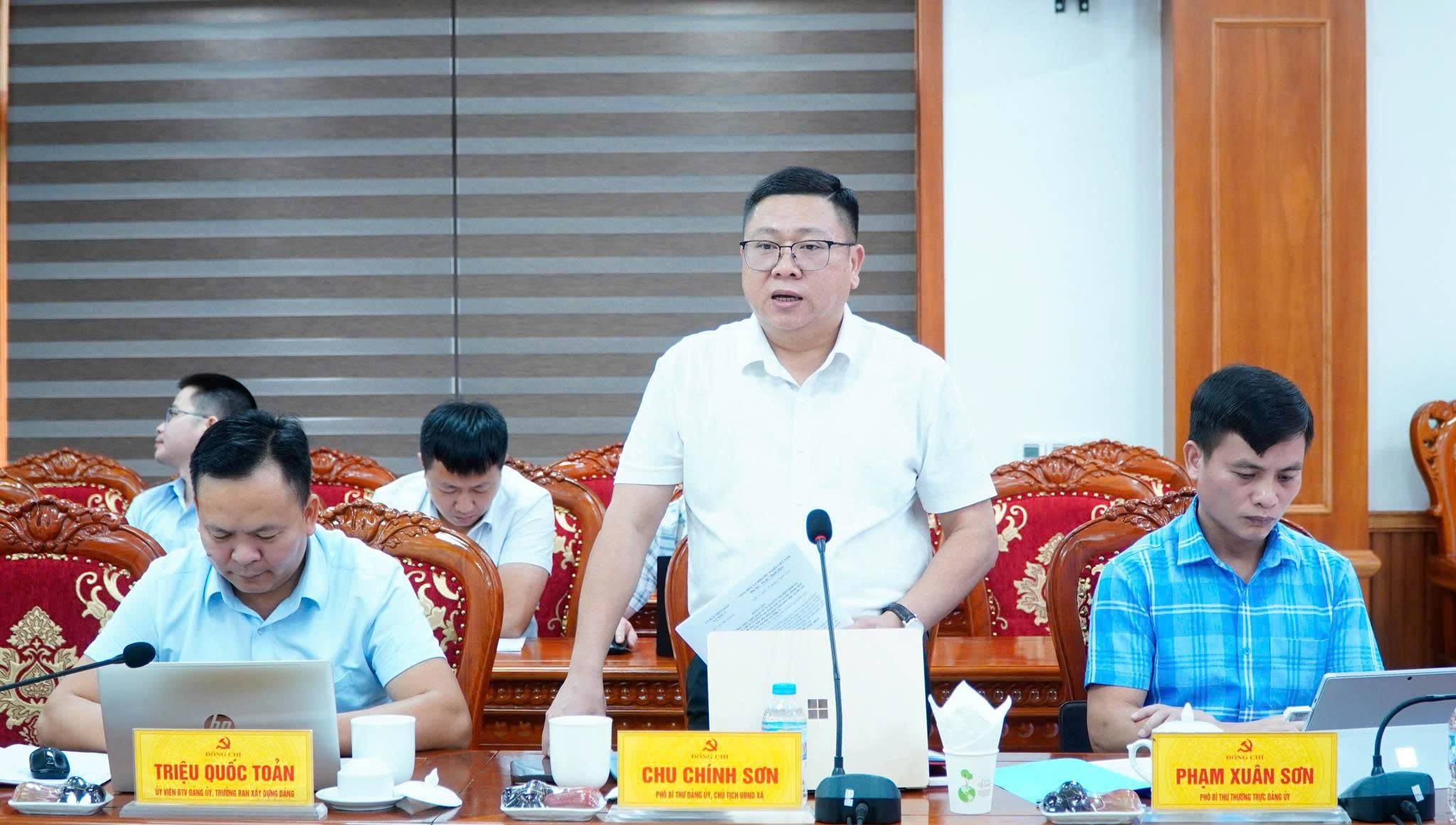 Ông Chu Chính Sơn - Chủ tịch UBND xã Mẫu