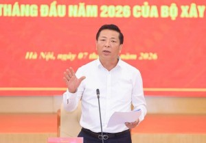 Bộ trưởng Bộ Xây dựng Trần Hồng Minh: Quyết liệt hành động, tạo đà tăng tốc ngành xây dựng