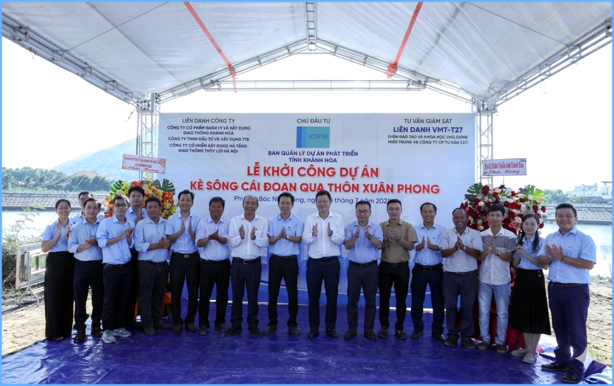 Khởi công Dự án Kè sông Cái Nha Trang 300 tỷ đồng