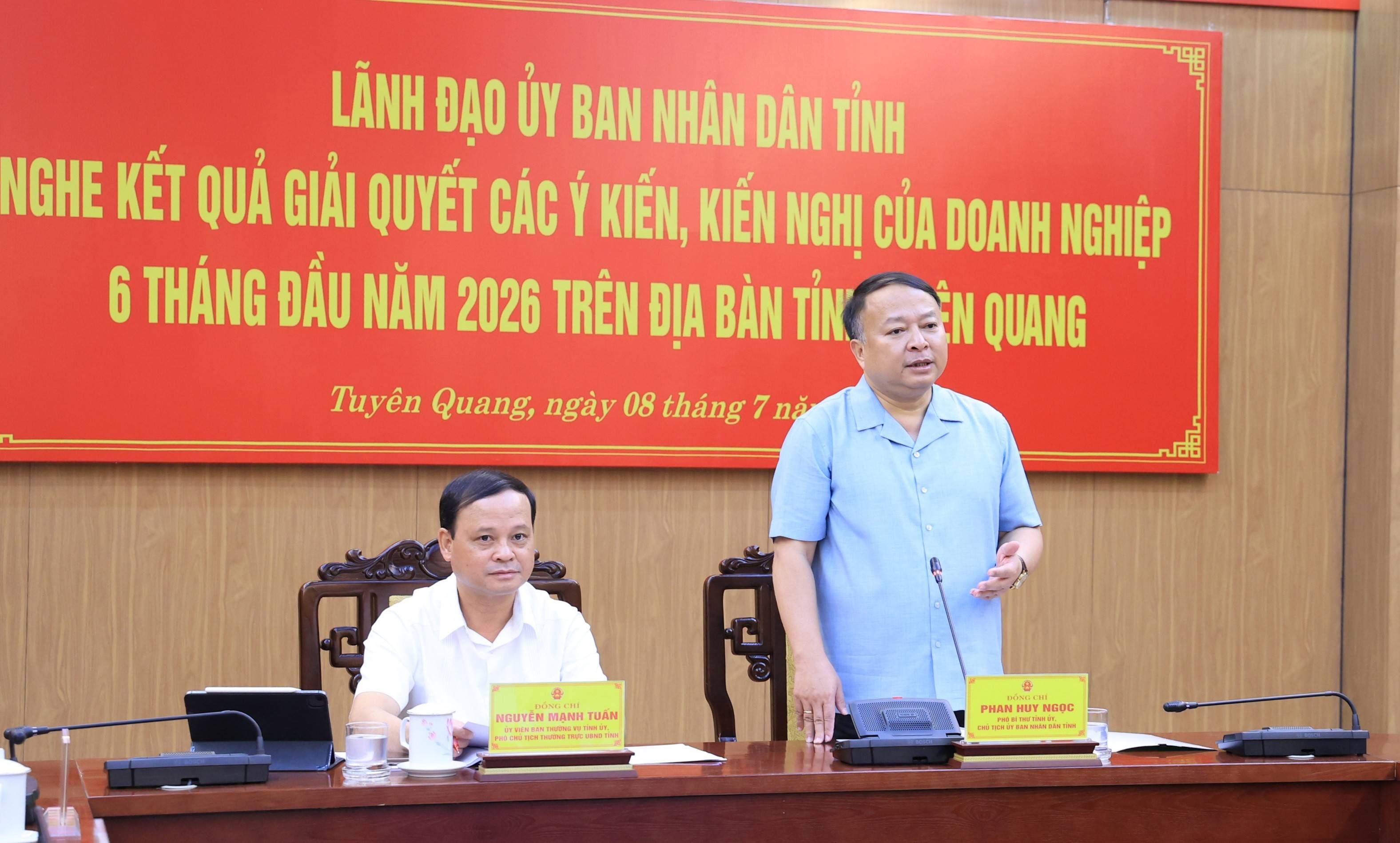 Tuyên Quang: Chuyển từ tư duy quản lý sang phục vụ, đồng hành cùng doanh nghiệp