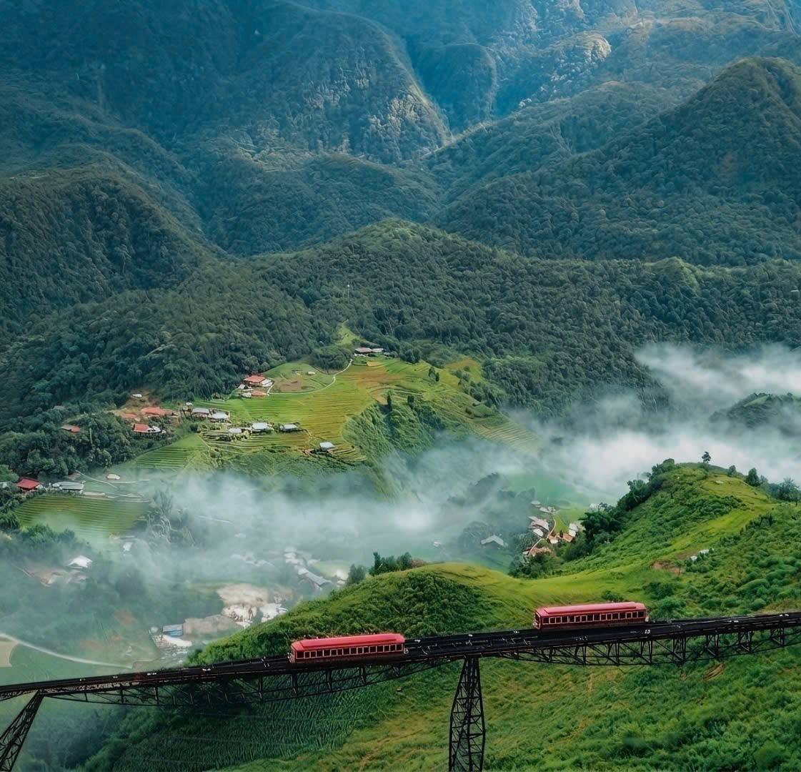 Khung cảnh hùng vĩ tại Sa Pa. Ảnh: Chảo Láo Lở