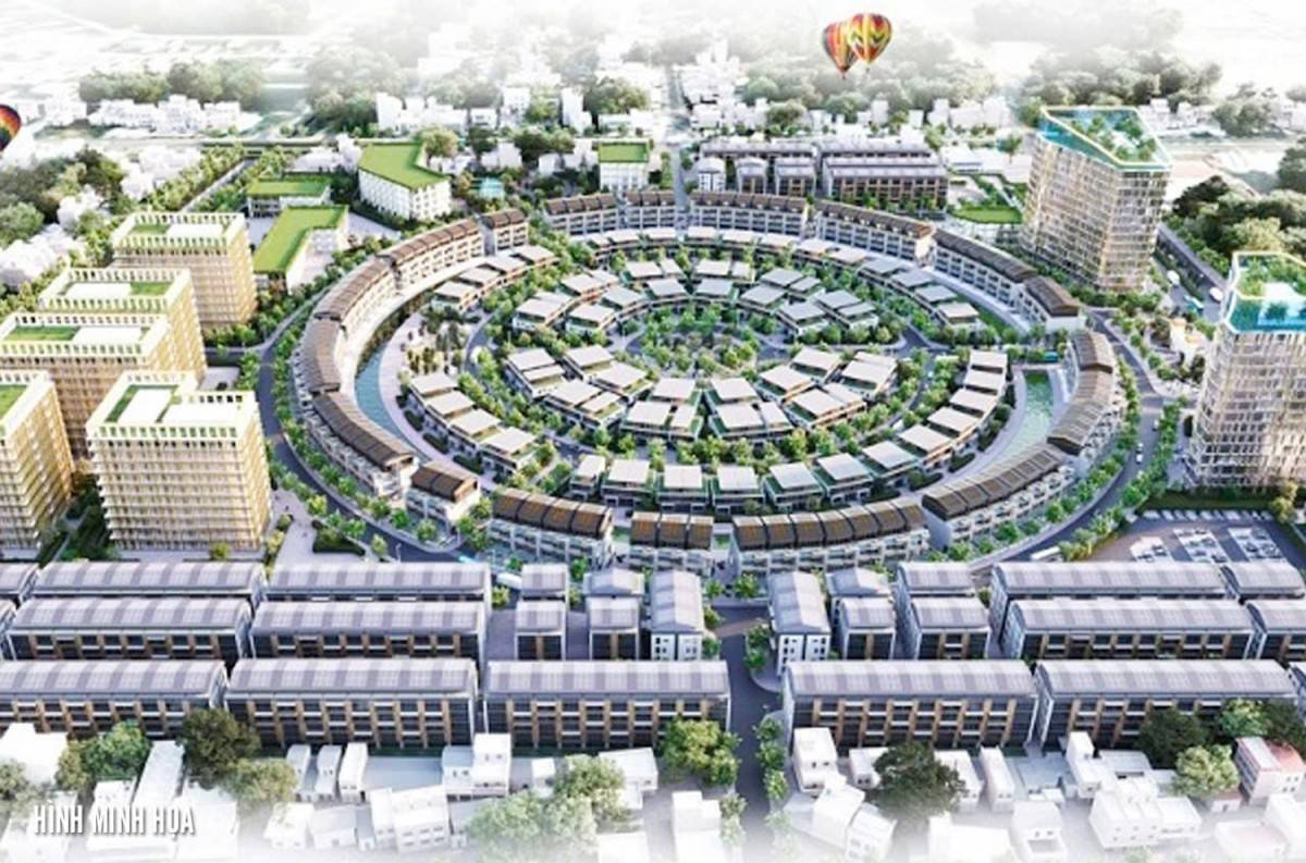 Khu đô thị mới, công trình quy hoạch hoặc trung tâm hành chính tỉnh Cà Mau.