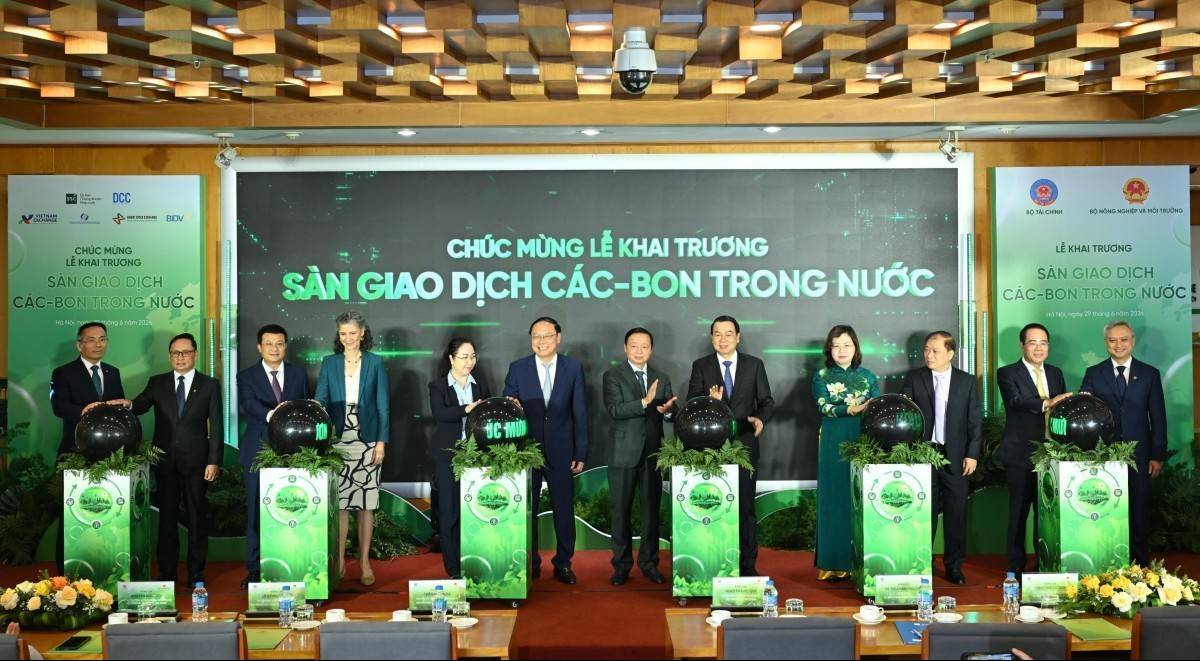 BIDV phối hợp vận hành khai trương hẹ thống giao dịch các- bon