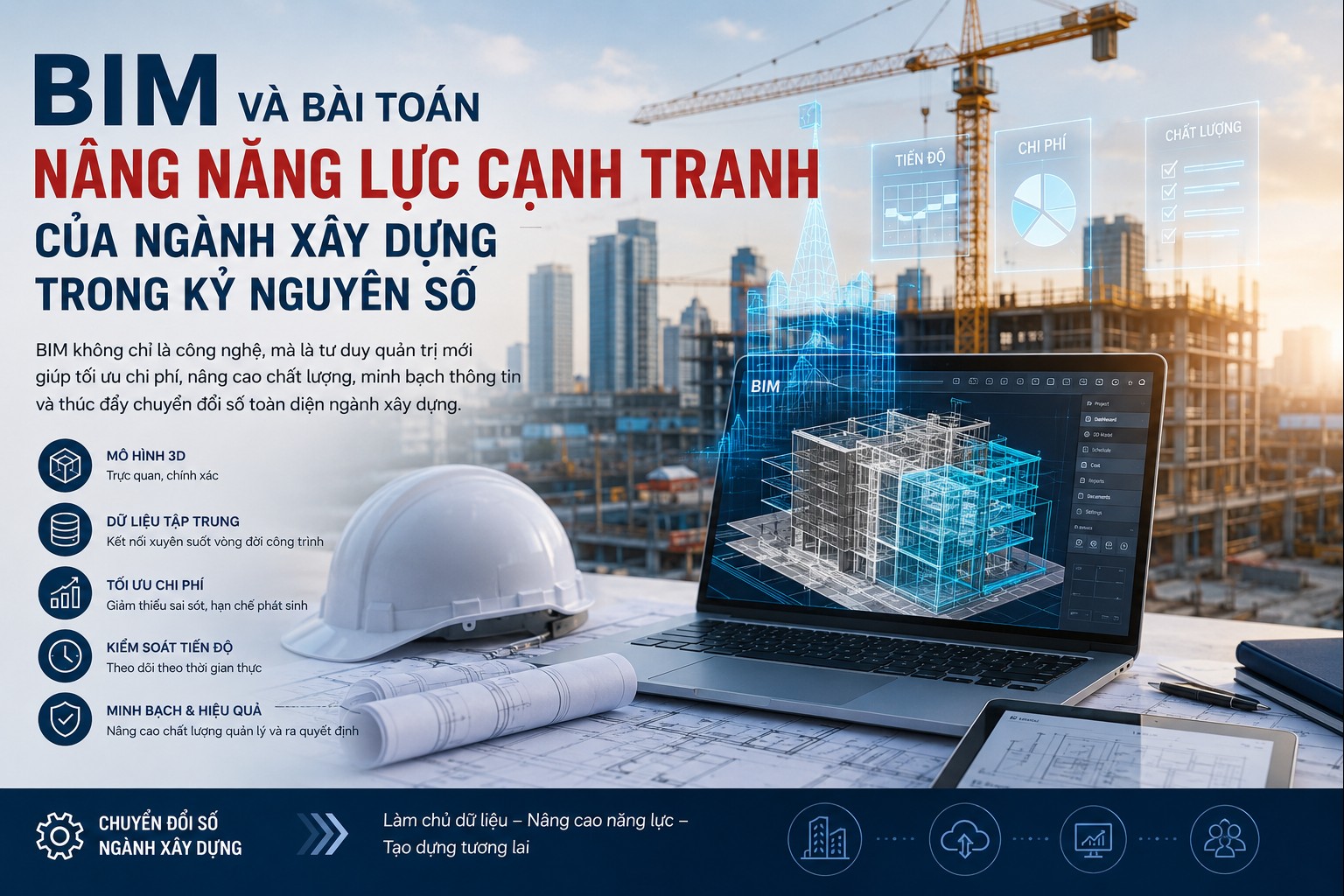 BIM và bài toán nâng năng lực cạnh tranh của ngành xây dựng trong kỷ nguyên số