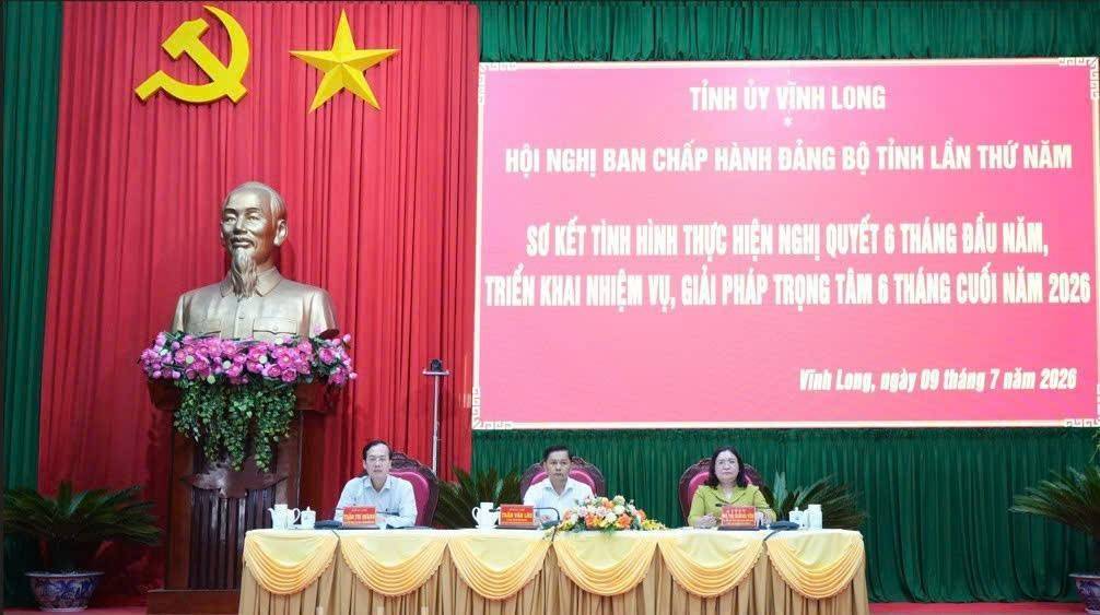 Vĩnh Long quyết tâm hoàn thành mục tiêu tăng trưởng hai con số, tạo bứt phá trong 6 tháng cuối năm 2026