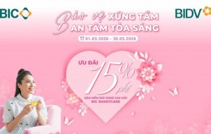 BIC ưu đãi 15% phí bảo hiểm sức khoẻ cao cấp mừng Ngày Quốc tế Phụ nữ
