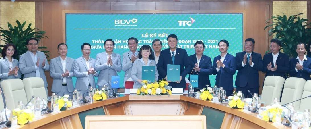 BIDV và TTC tăng cường hợp tác, thúc đẩy phát triển bền vững