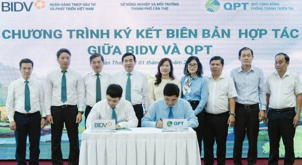 BIDV và QPT hợp tác trồng 240.000 cây xanh tại Đồng bằng sông Cửu Long