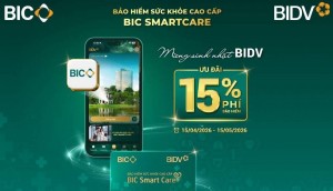 BIC giảm 15% phí bảo hiểm sức khoẻ cao cấp chào mừng ngày thành lập BIDV